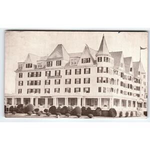 Hotel Columbia Postcard Asbury Park New Jersey Beach Town 1947 Vintage Building